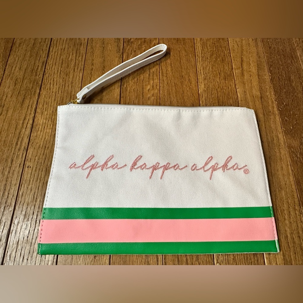 Alpha Kappa Alpha (AKA) Sorority zipper bag